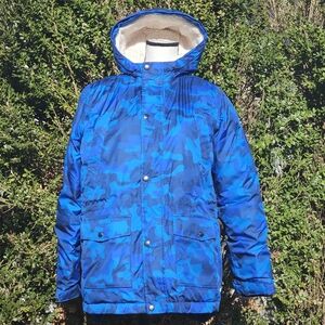 Lands End 14H - 16H Blue Camo Kids Winter Jacket